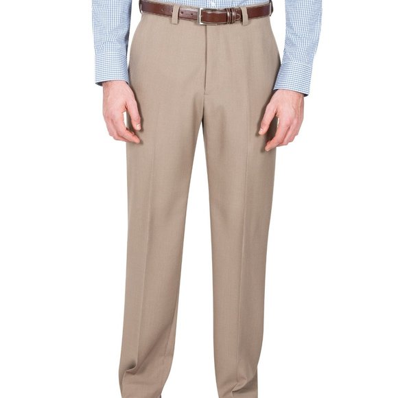 NWT: Haggar Mens Premium No Iron Khaki - Picture 1 of 3